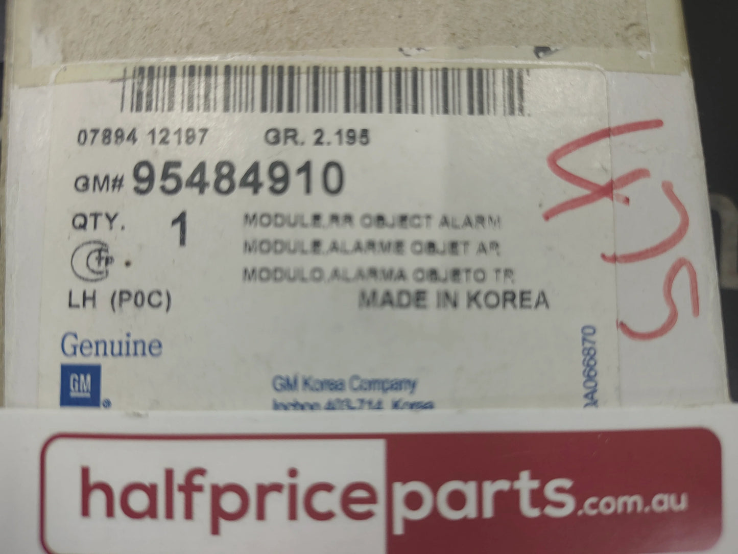 Holden Captiva 5/7 CG Genuine Rear Object Alarm Module New Part