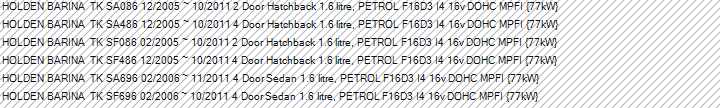 Holden TK Barina Genuine Wheel Cylinder New Part