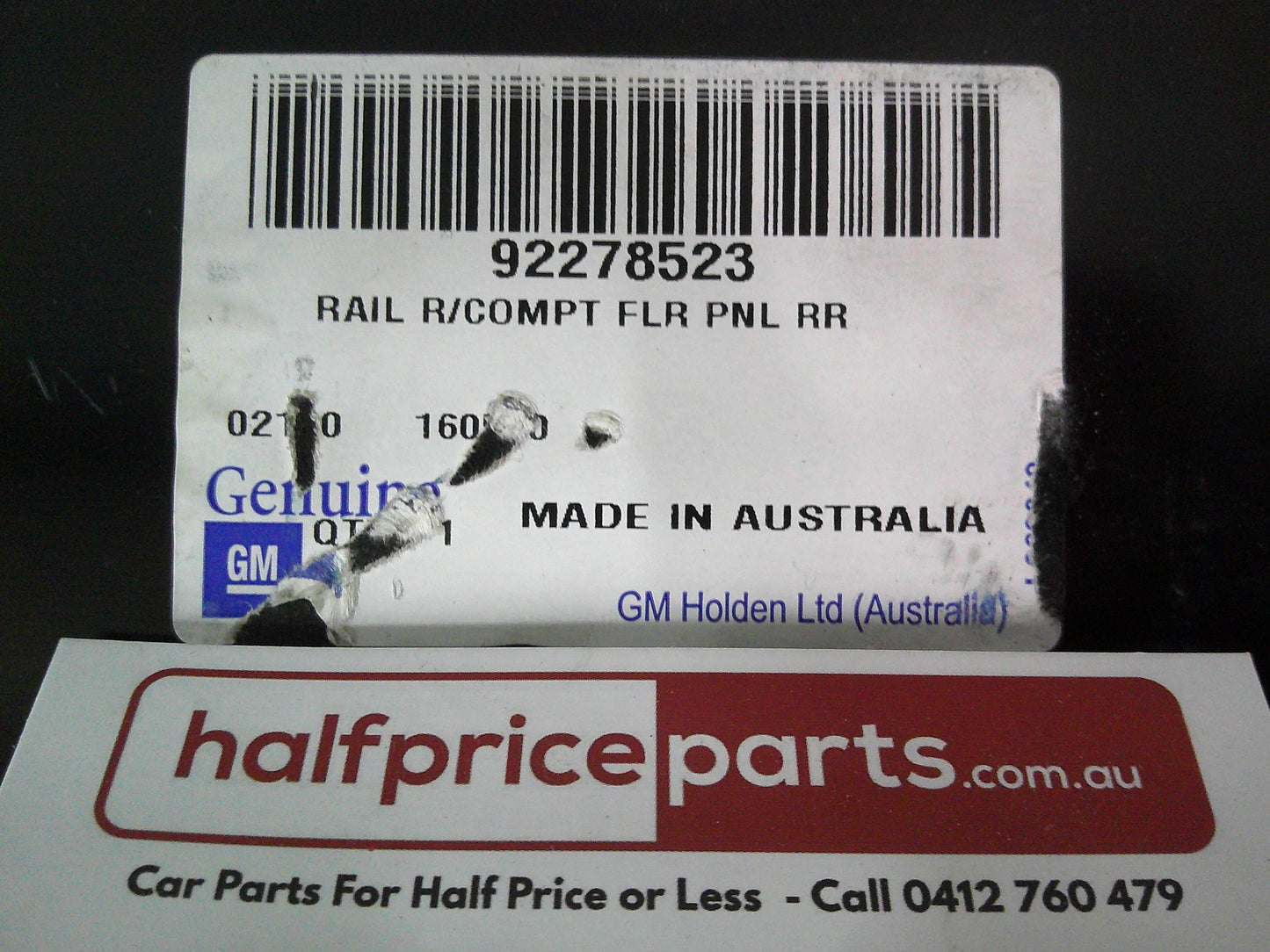Holden WN Caprice Genuine Right Hand Rear Floor Rails-Rear-Rail Right New Part