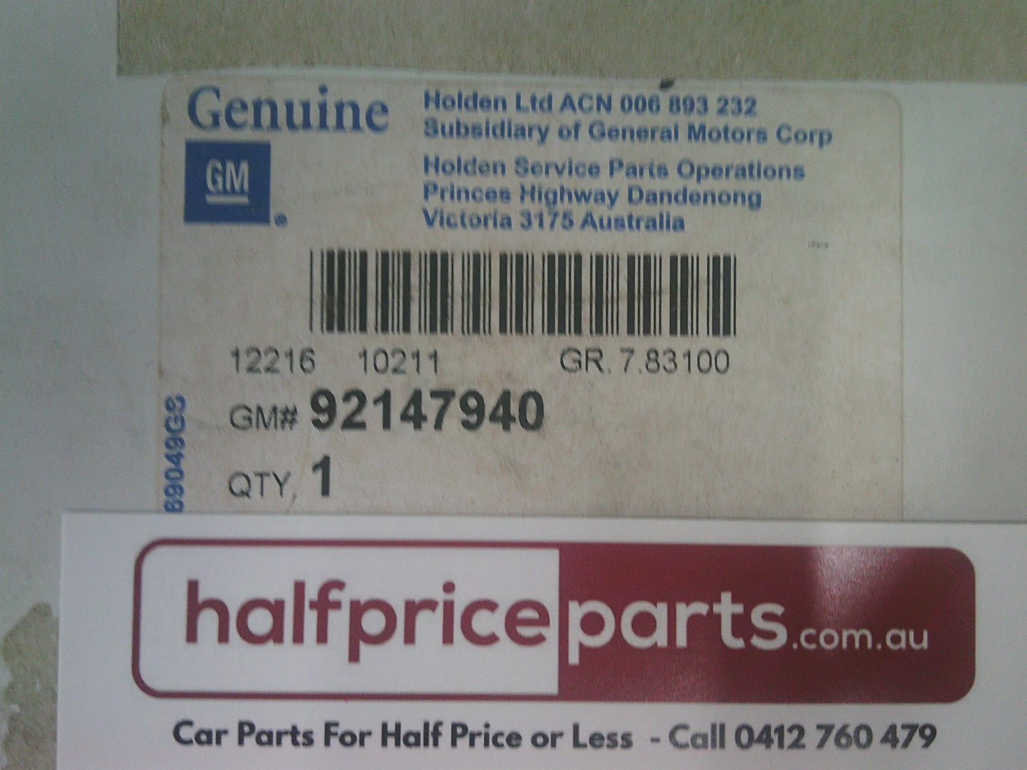 Holden RA Rodeo Genuine Trailer Alarm Module Only New Part