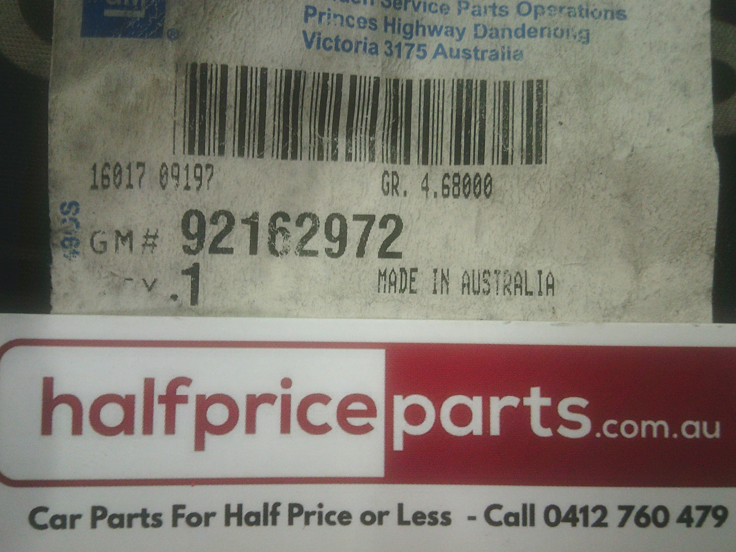 Holden VZ Commodore Genuine Right Hand Front Brake Hose New Part