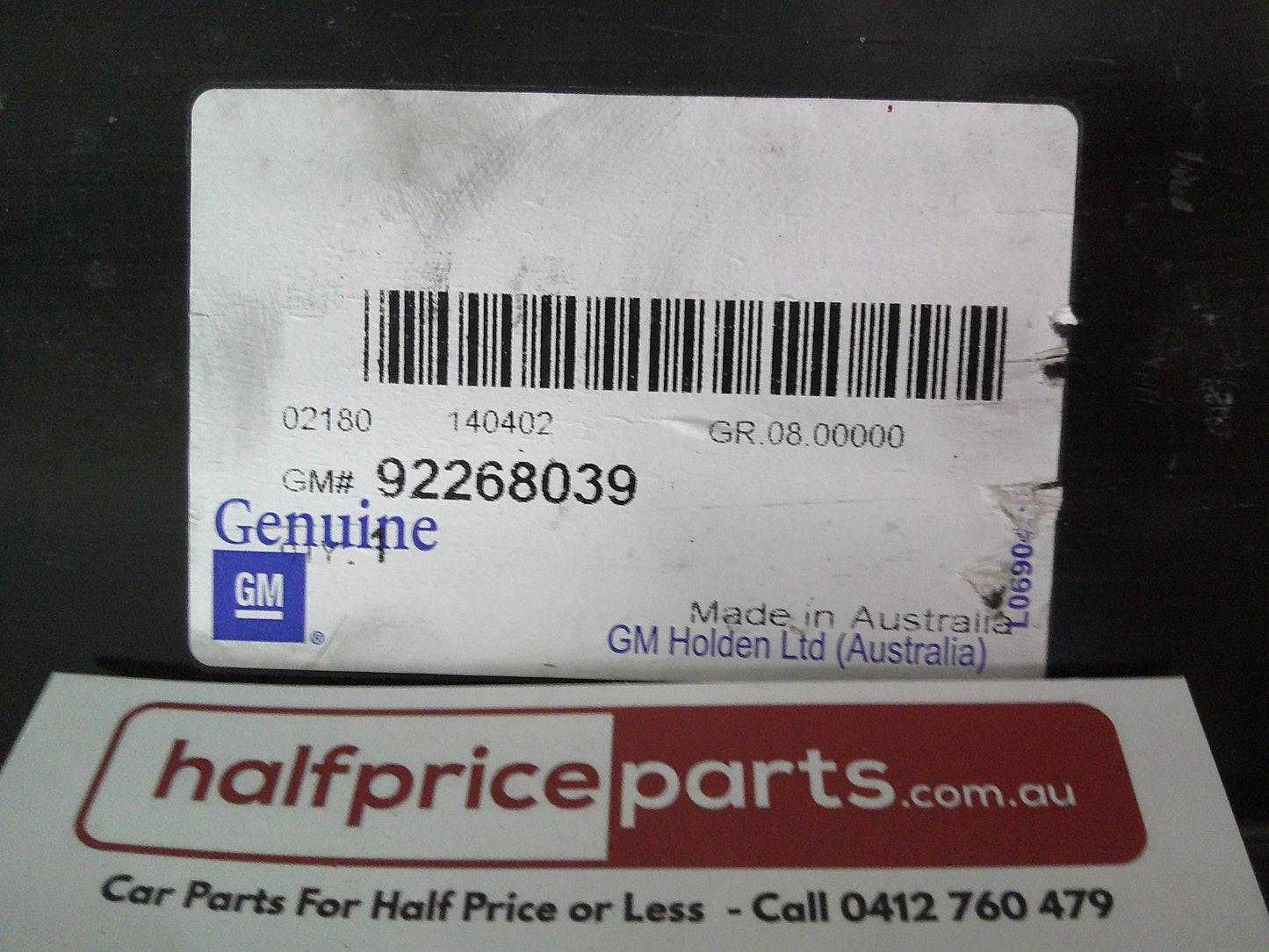Holden VE Commodore Genuine Right Floor Compartment Rail ASM New Part