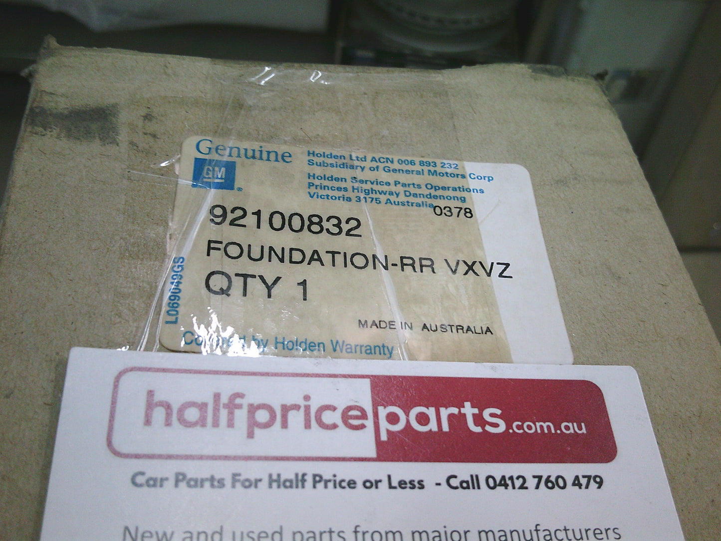 Holden VY-VZ Calais Genuine Passenger Rear (Leather) Inner Door Card Trim - New Part