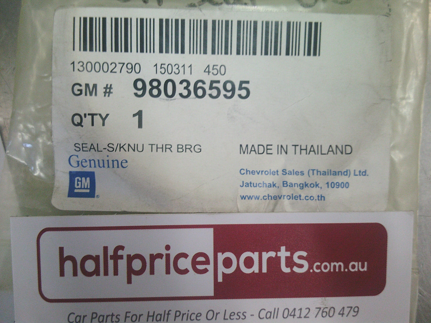 Holden RG Colorado/ Isuzu D-Max Genuine Front Knuckle Oil Seal - New Part