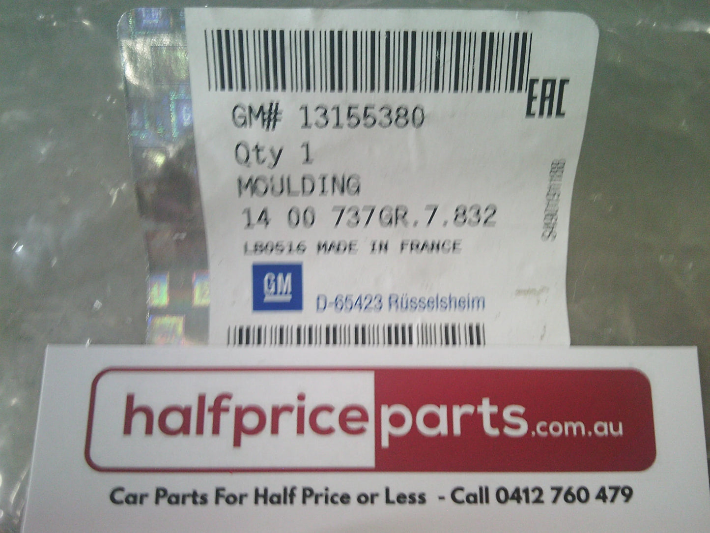 Holden AH Astra Genuine Right Hand Front Bumper Moulding New Part