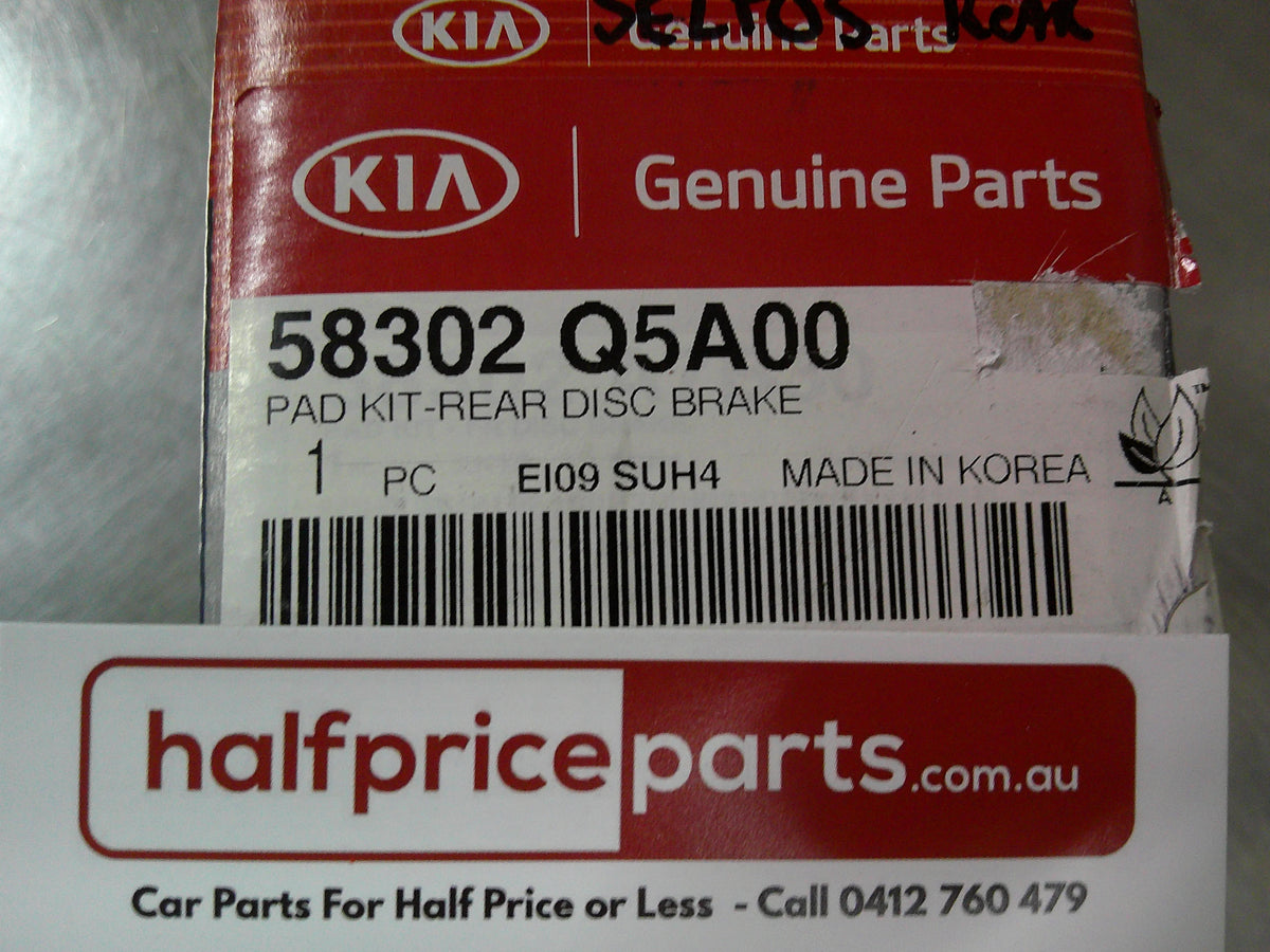 Kia Seltos AT 2.0ltr Genuine Rear Disc Brake Pad Set New Part