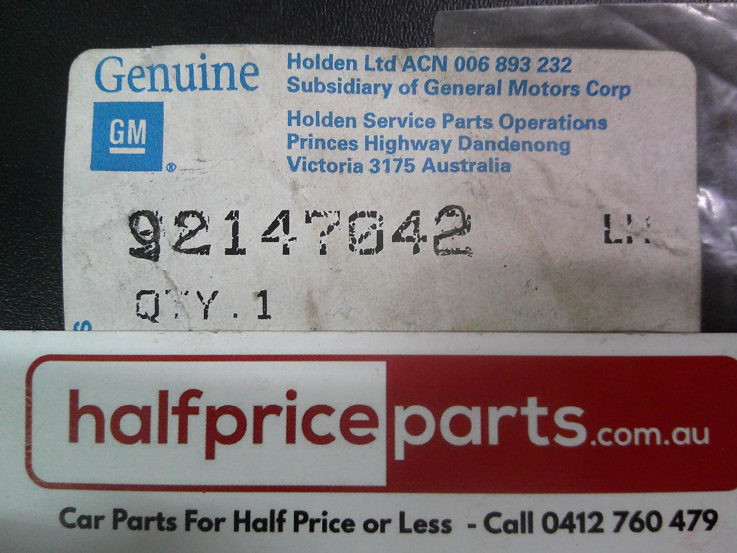 Holden WK/WL Statesman/Caprice Genuine Chrome Left Hand Rear Dogleg Moulding New Part