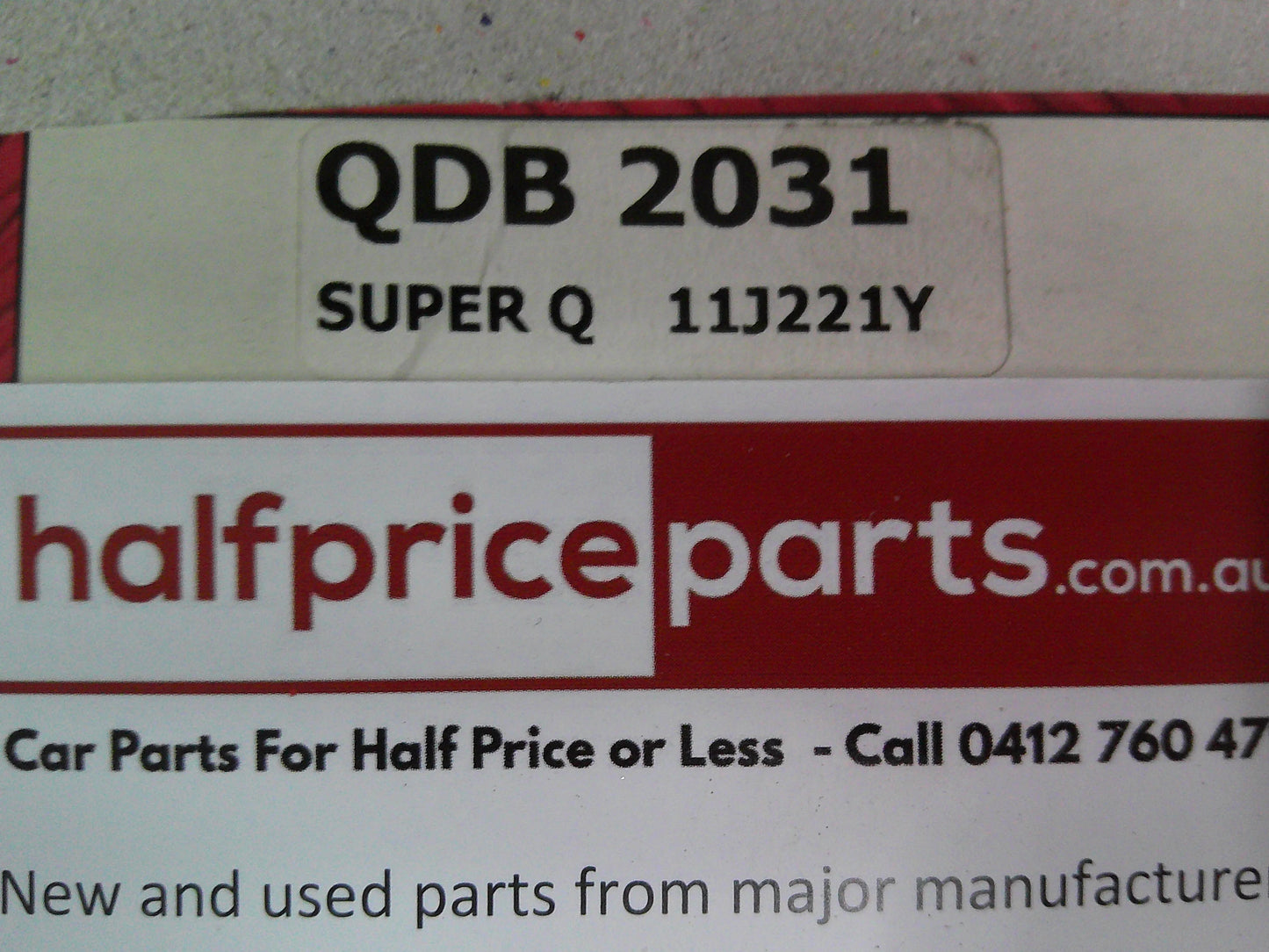 QFM Front Brake Pad Set New Part Suits VW Transporter/Caravlle New Part