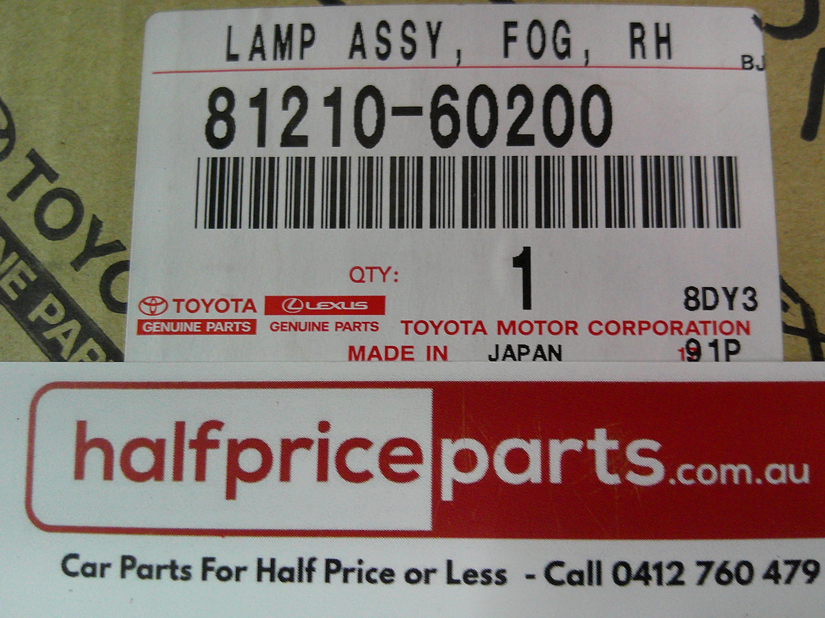 Toyota Landcruiser 200 Series / Rav4 Genuine Right Hand Front Fog Light New Part