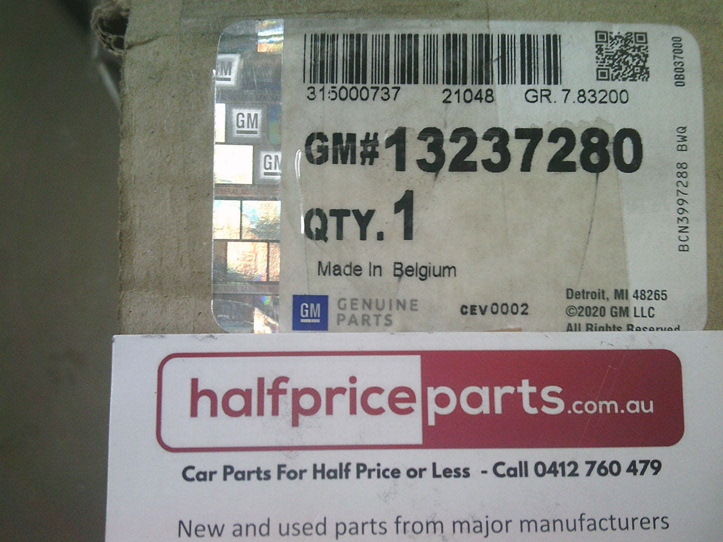 Holden Astra-H Genuine Front Bumper Grille Frame (Anthracite In Colour) New Part