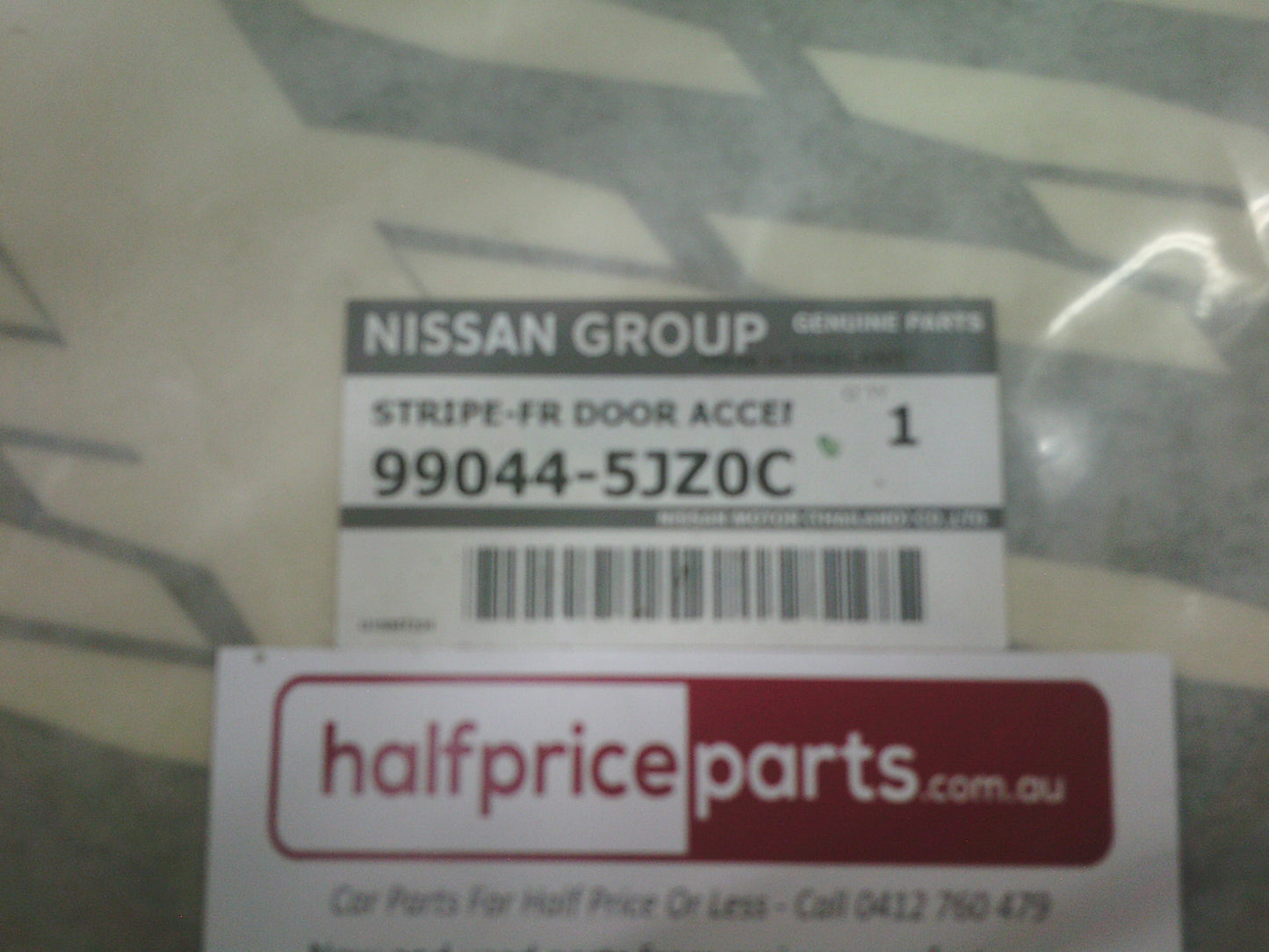 Nissan Navara D23 NP300 Dual Cab Genuine Right Hand Door Stripe - New Part