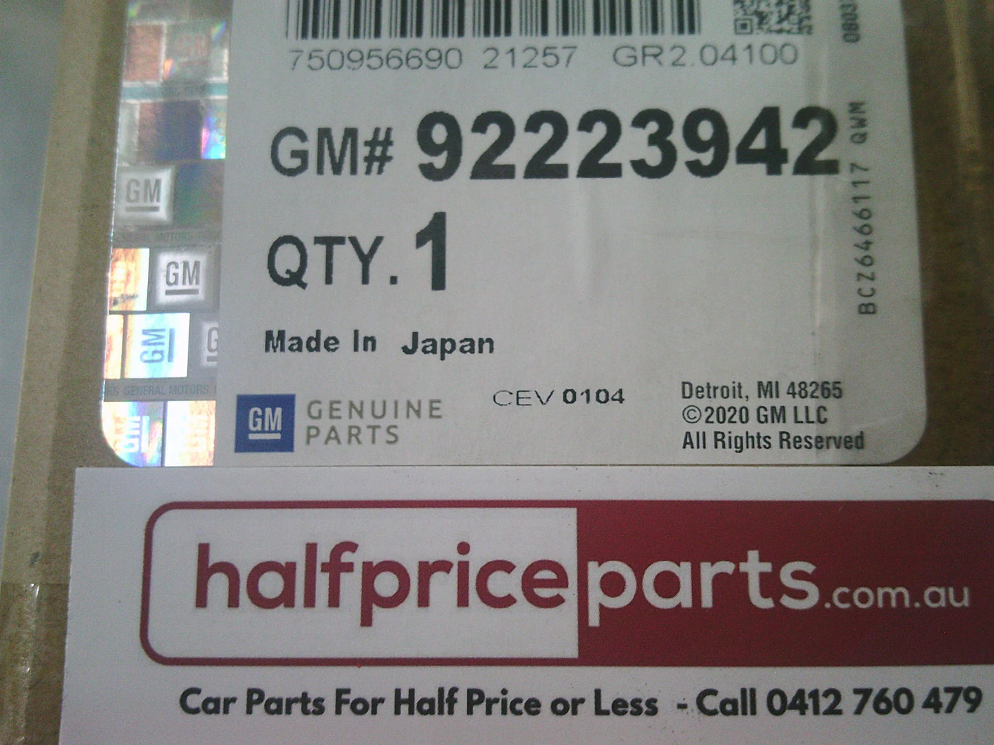 Holden VE/VF Commodore/WM/WN Statesman 3.6 Ltr/3.0Ltr Alloytec V6 Engines Genuine Starter Motor New Part