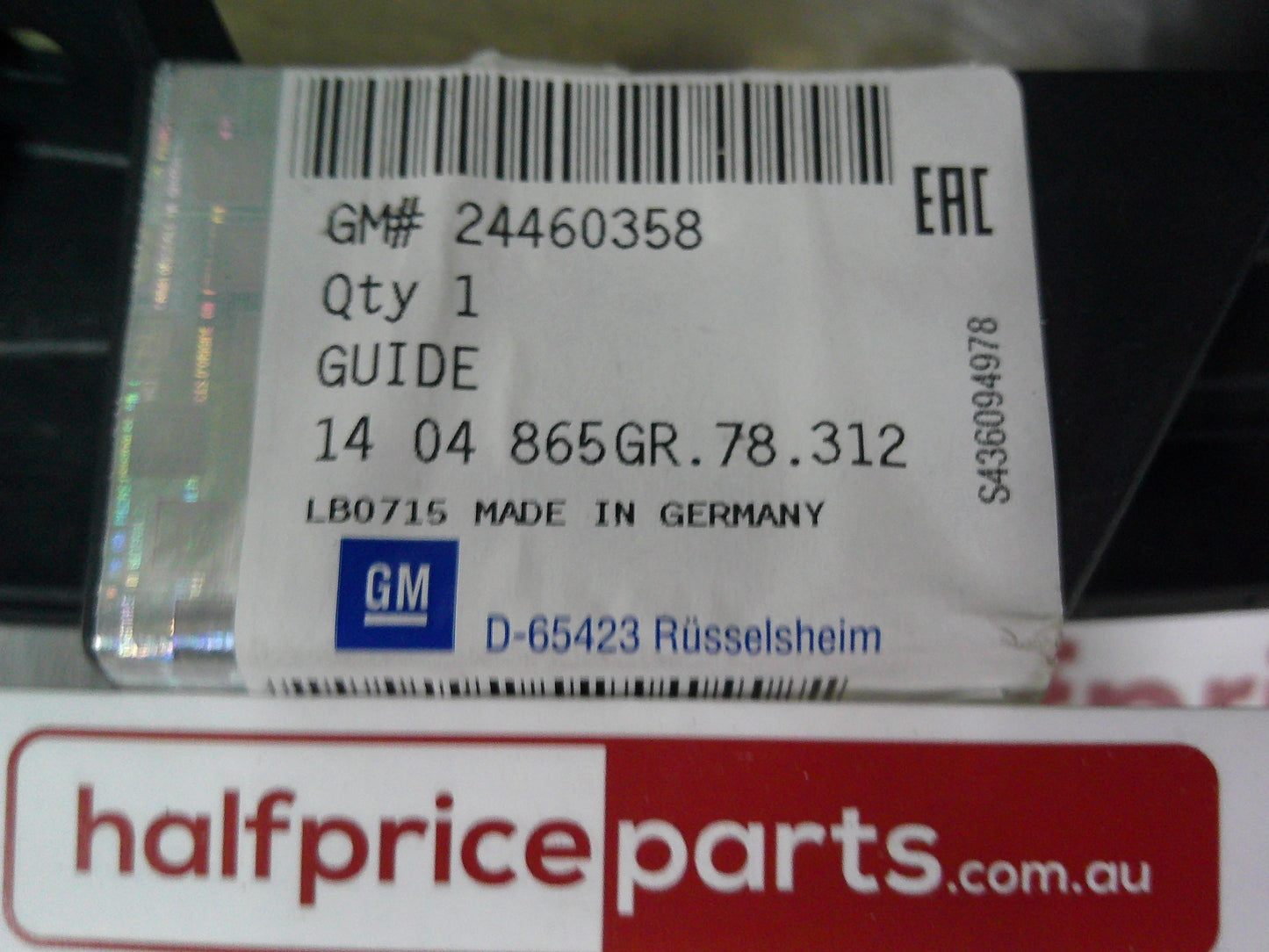 Holden AH Astra Genuine Left Hand Rear Bumper Guide Bracket New Part