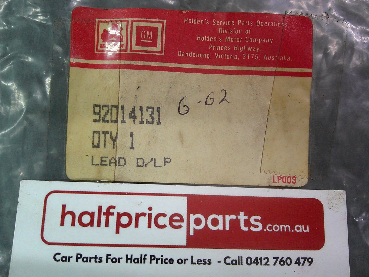 Holden VH/VK/VL Commodore Genuine Interior Light Wiring New Part
