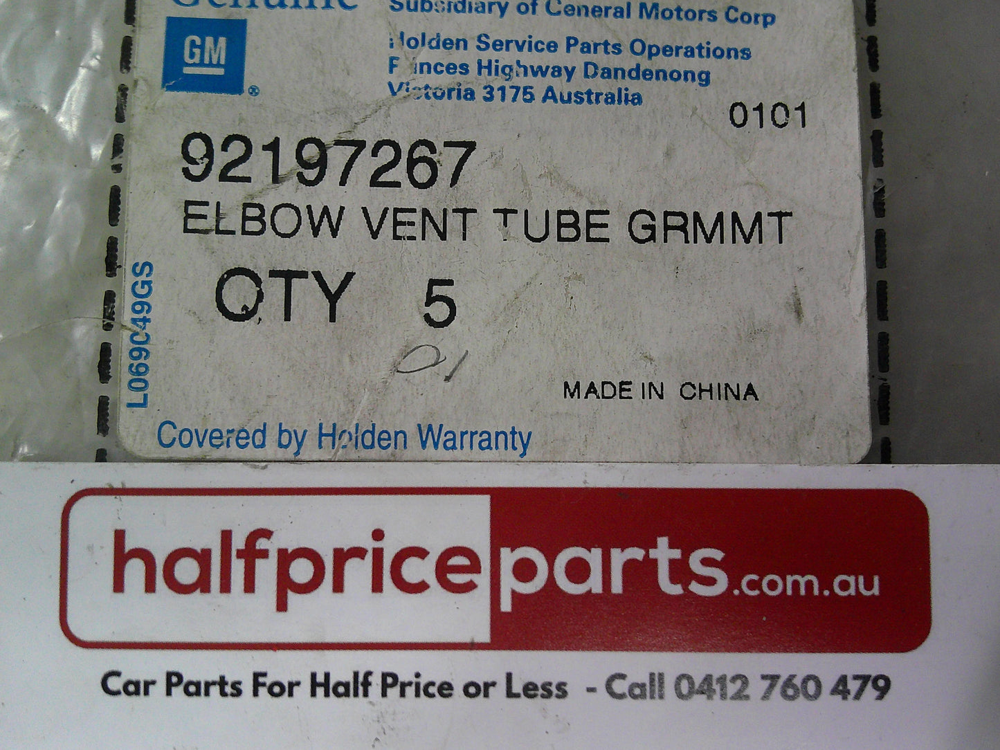 Holden WM Caprice Genuine Battery Vent Tube New Part