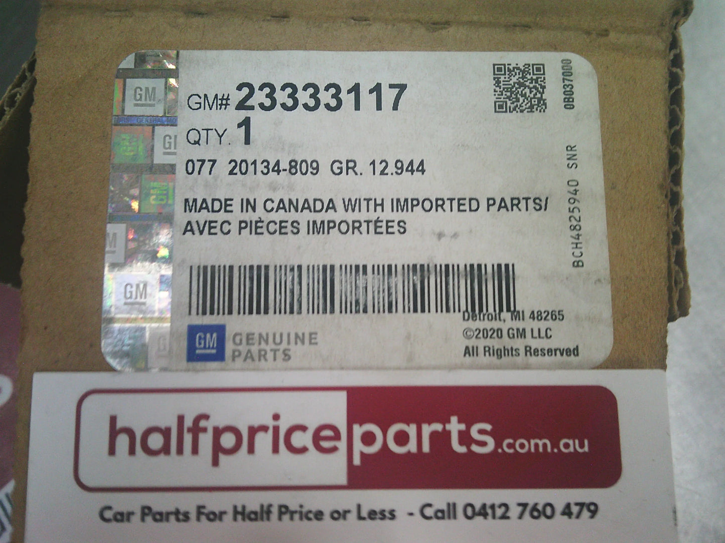 Holden Equinox Genuine Drivers Rear Side Wheelhouse Liner Brace New Part