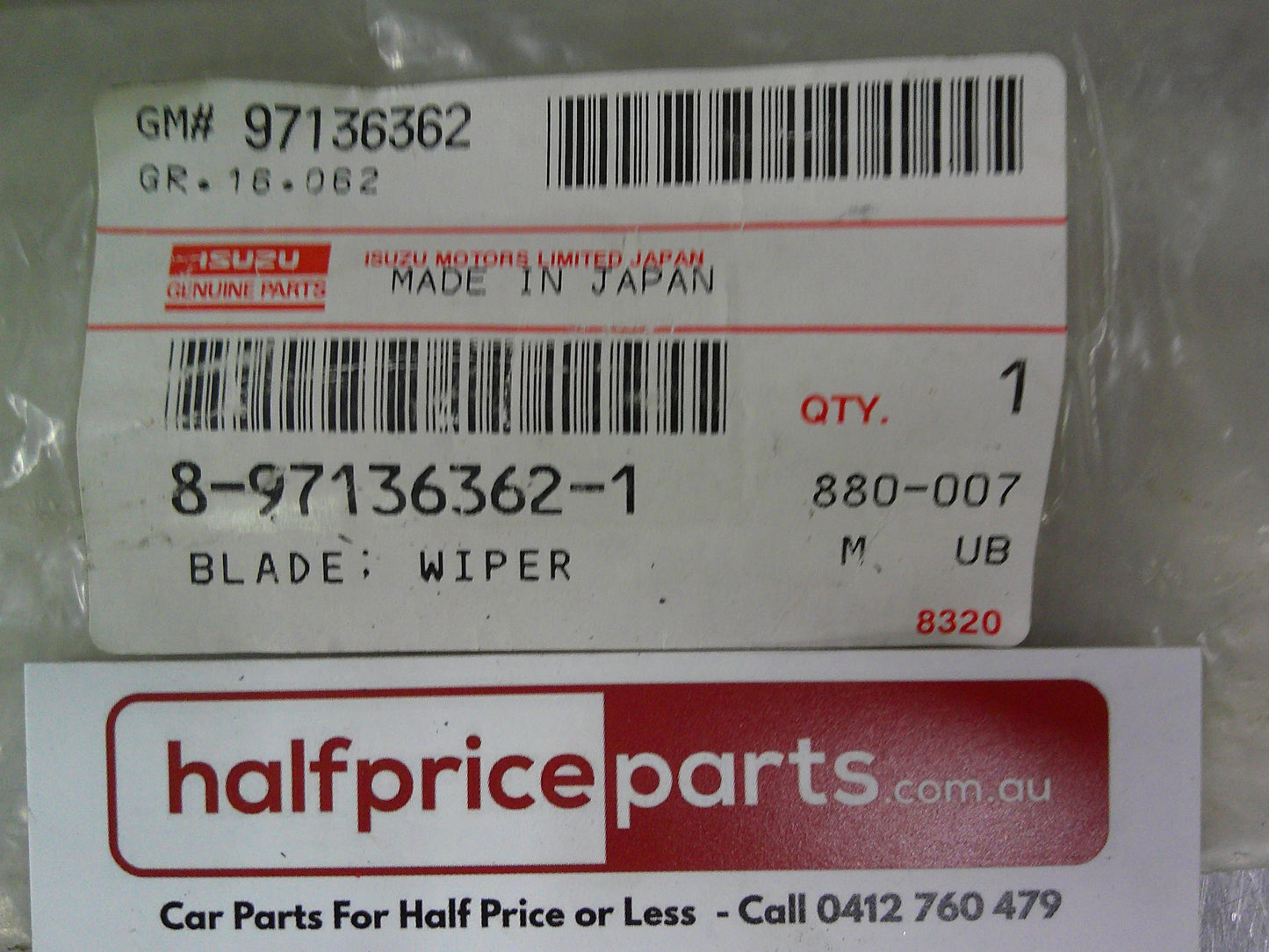 Holden Astra Genuine Rear Window Wiper Replacement 450mm New Part