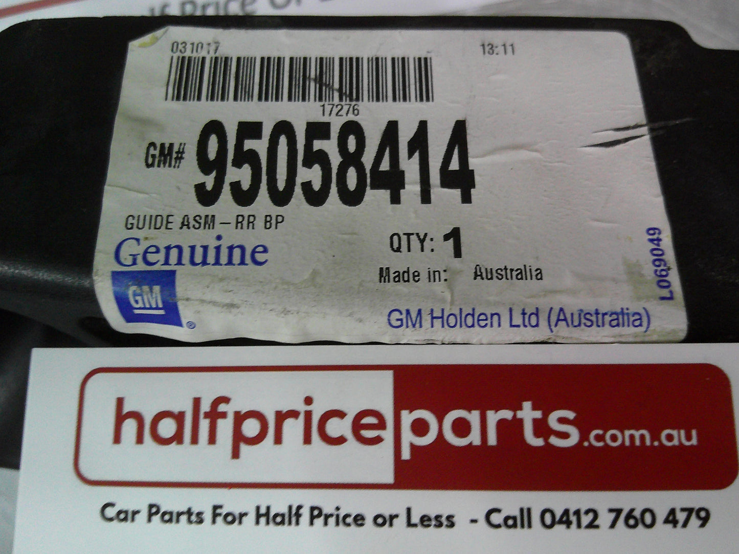 Holden JH Cruze Genuine Left Hand Rear Bumper Guide New Part