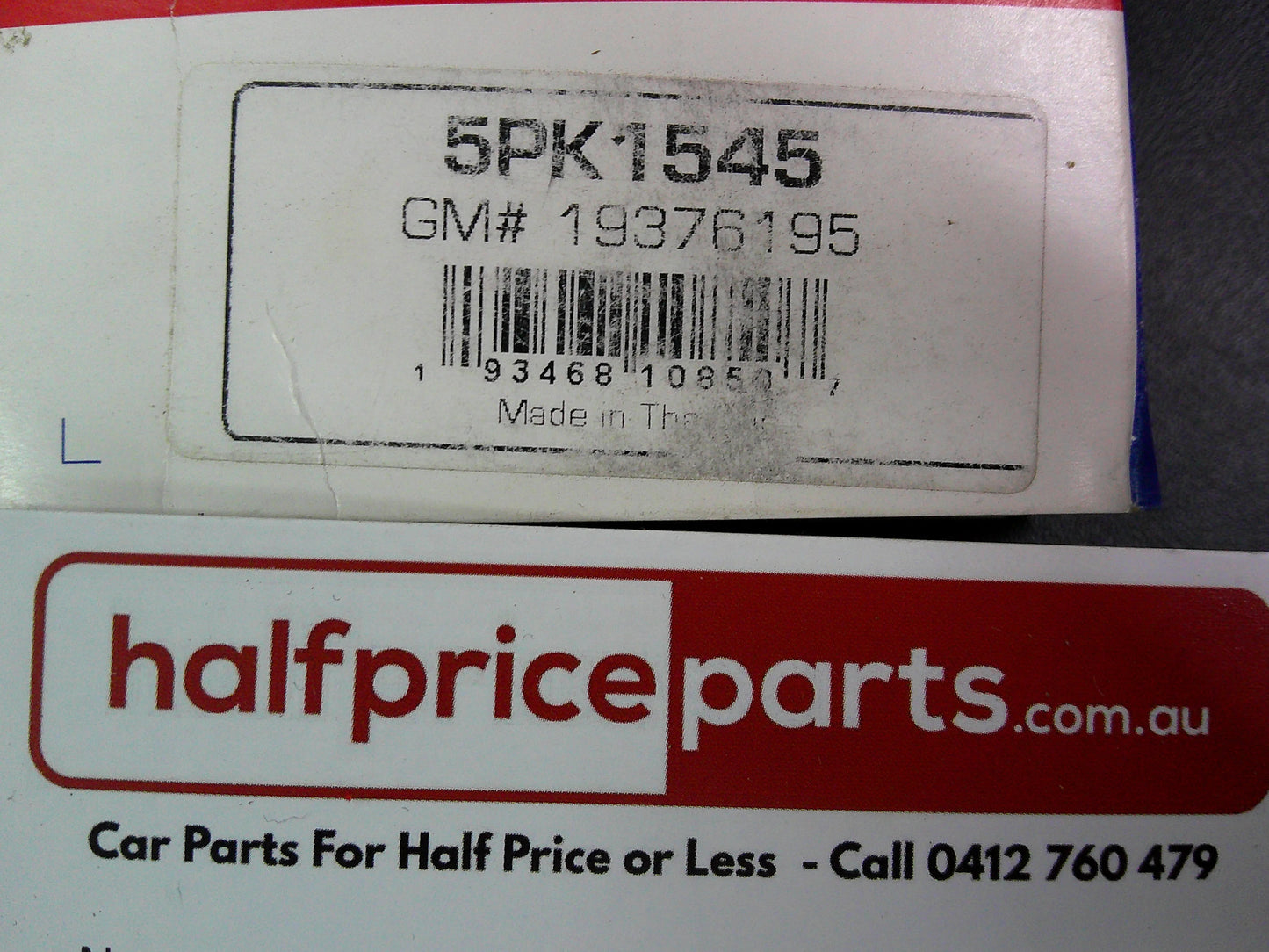 ACDelco Drive Belt Suits Holden/Suzuki New Part
