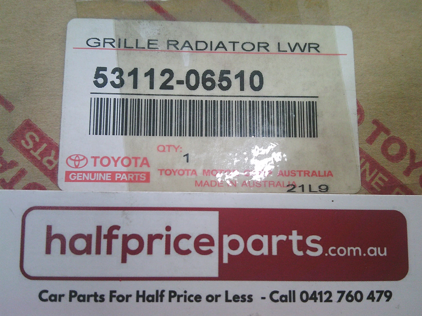 Toyota Camry ASV50 Altise Sedan Hybrid Genuine Lower Front Grille New Part