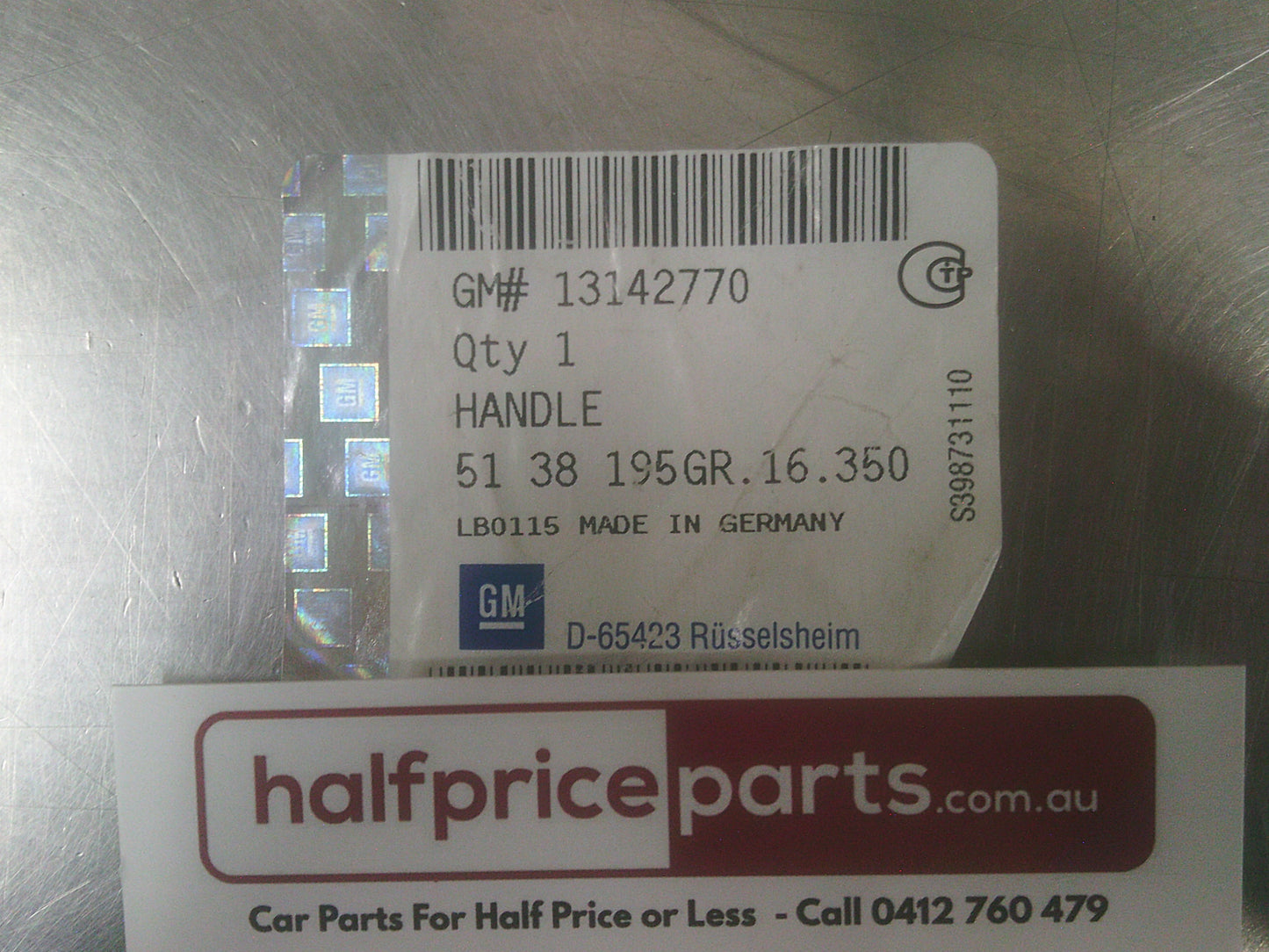 Holden AH Astra Genuine Left Hand Front Outer Door Handle New Part