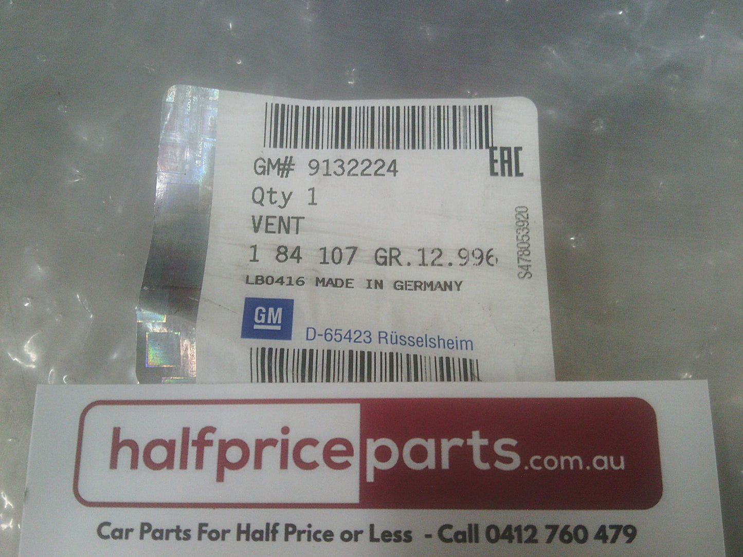 Holden TS/G Astra Genuine Rear Relief Air Vent New Part