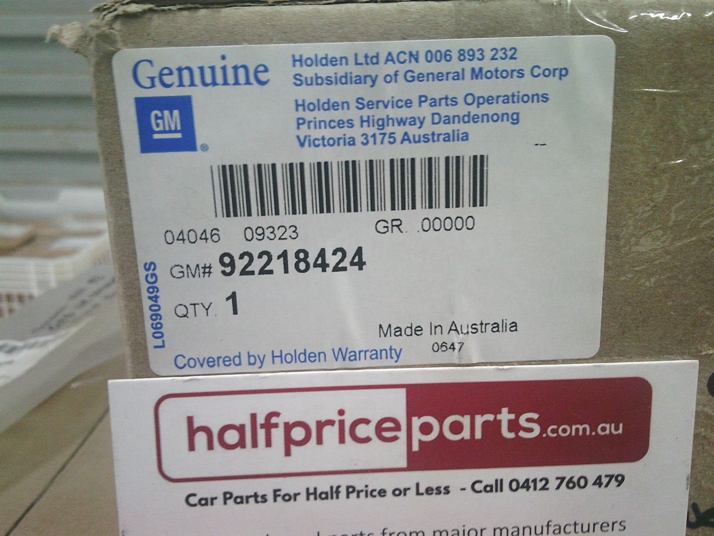 Holden HSV E2 GTS VE Commodore Genuine Right Hand Front Lower Bonnet Scoop Rubber (Drivers) New Part