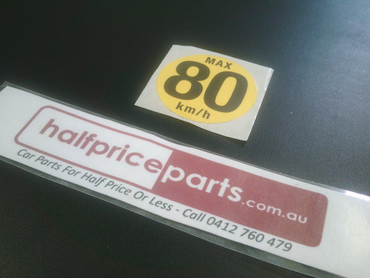 Holden Genuine Spare Tyre Speed Label New Part