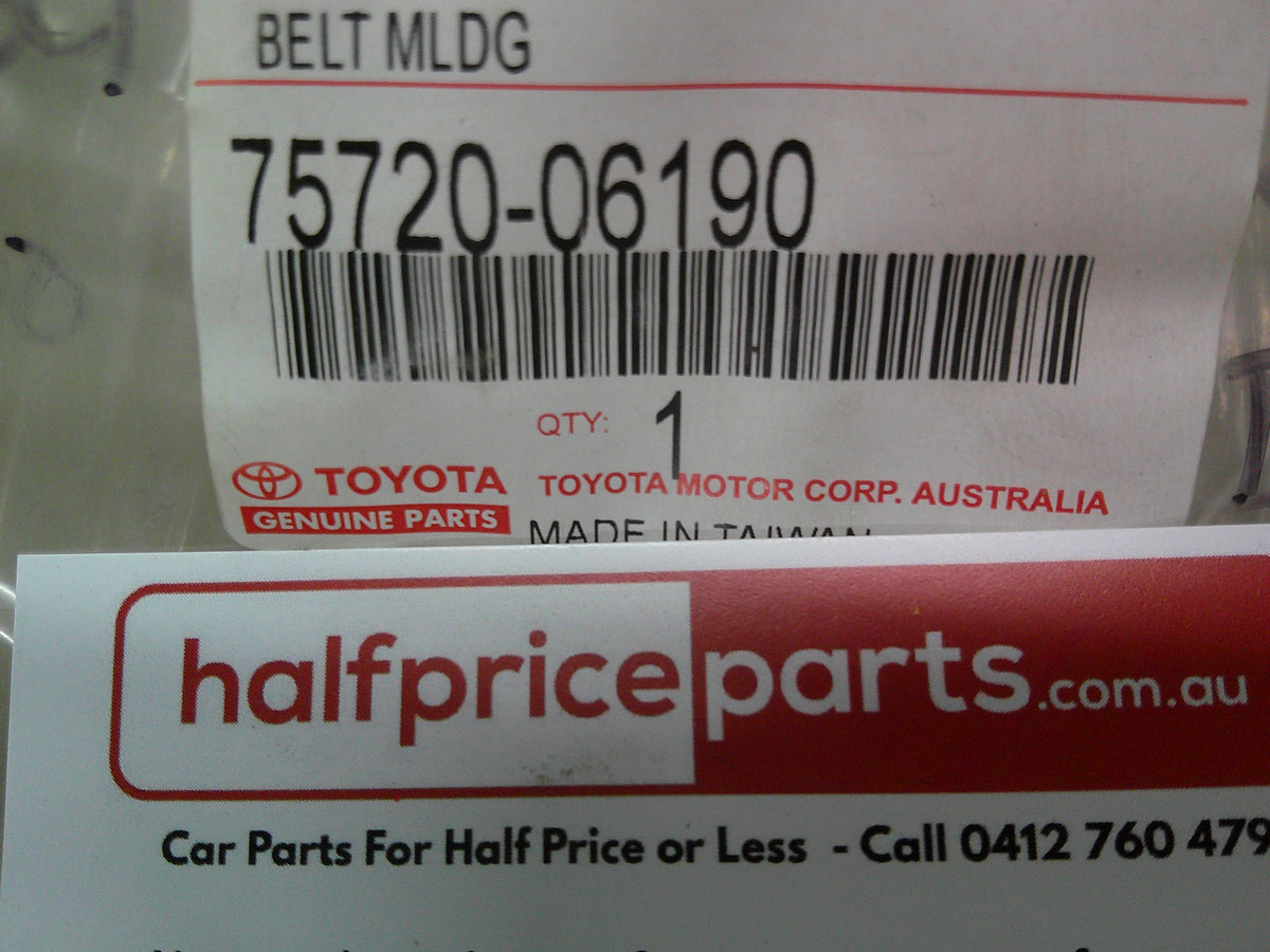 Toyota Camry/Sportivo/Aurion Genuine Left Hand Front Door Chrome Belt Moulding New Part