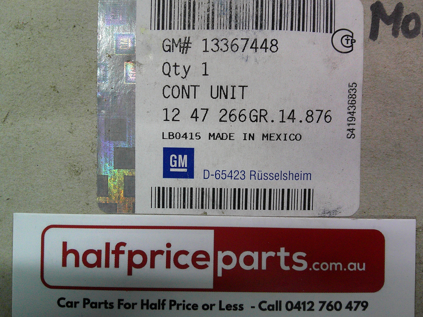 Holden AH Astra Genuine Air Bag ECU Control Unit New Part