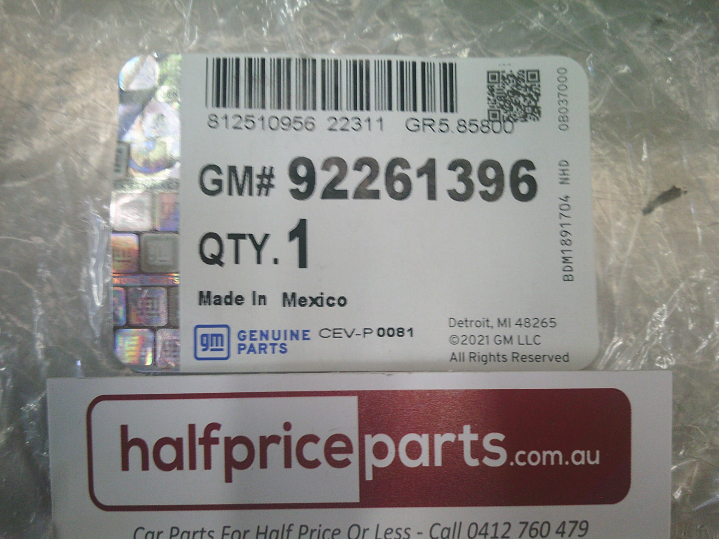 Holden VE Commodore Genuine Alloy Wheel Centre Cap - New Part