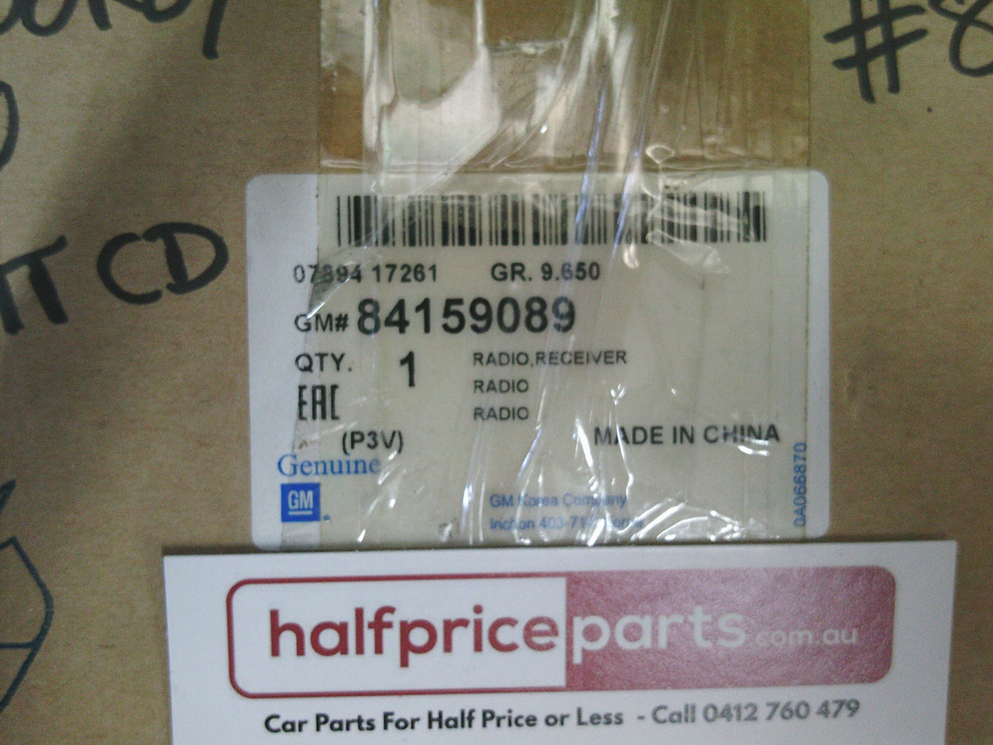 Holden VF Commodore / Malibu Genuine Audio Unit CD - New Part