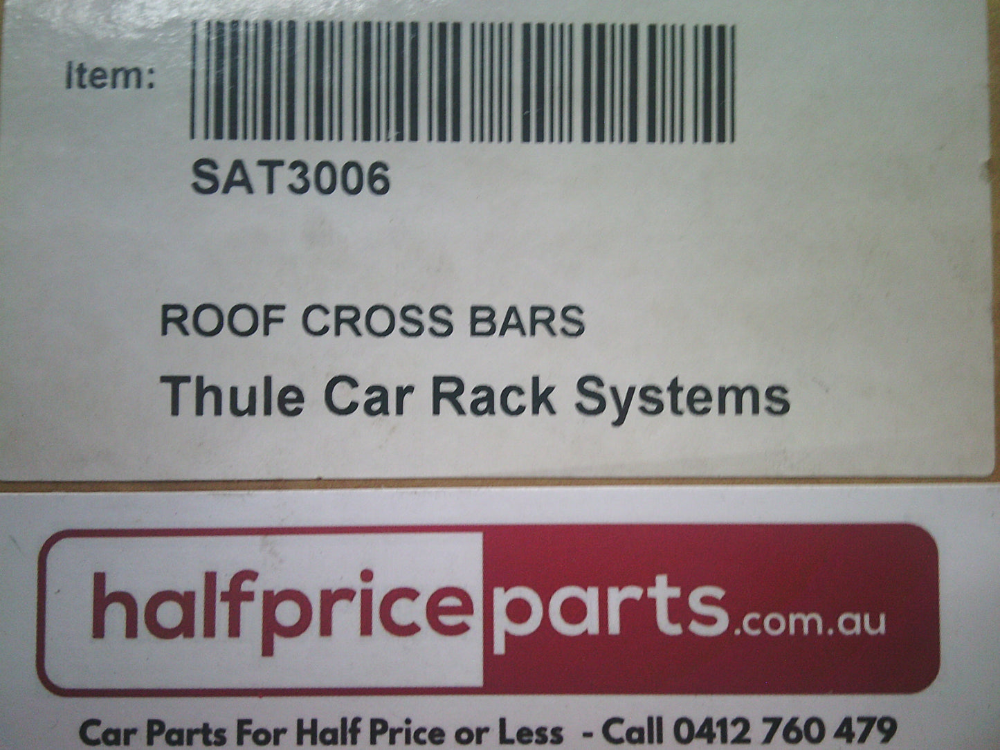 Thule Roof Rack Cross Bar Kit Suits Subaru Impreza Sedan New Part