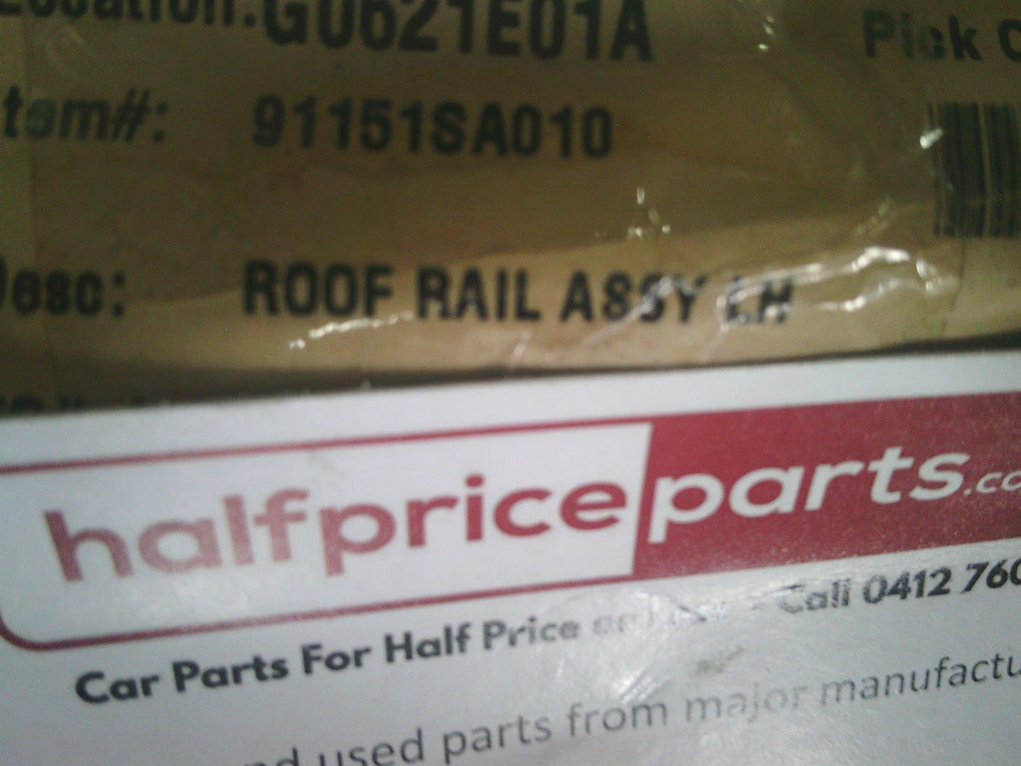Subaru Forester TX/X/XS Wagon Genuine Left Hand Roof Rail New Part.