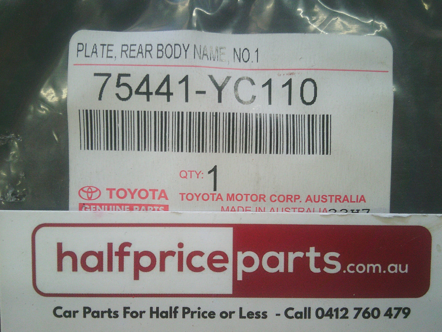 Toyota Camry ACV36 Genuine Rear Boot Chrome Emblem New Part