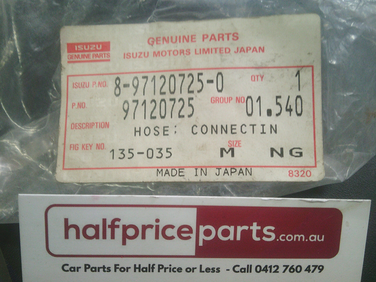 Holden Jackaroo Genuine Air Cooler Hose Connection New Part