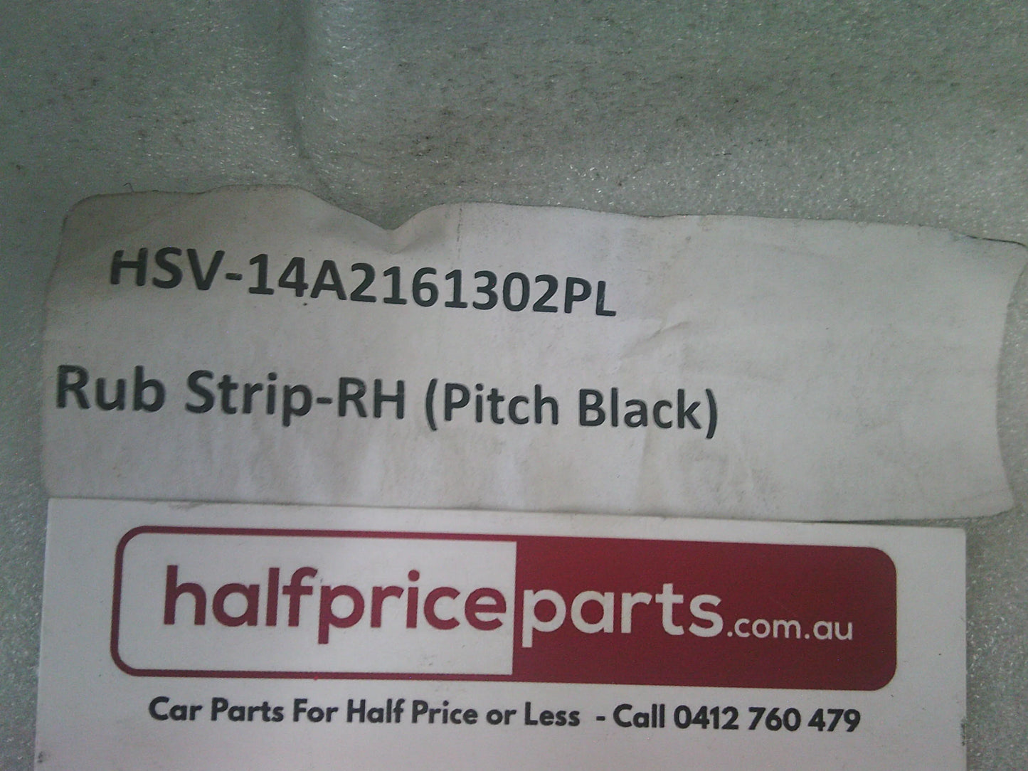 Holden HSV VE/WM Statesman Genuine Right Hand Rear Bumper Rub Strip (Pitch Black) New Part