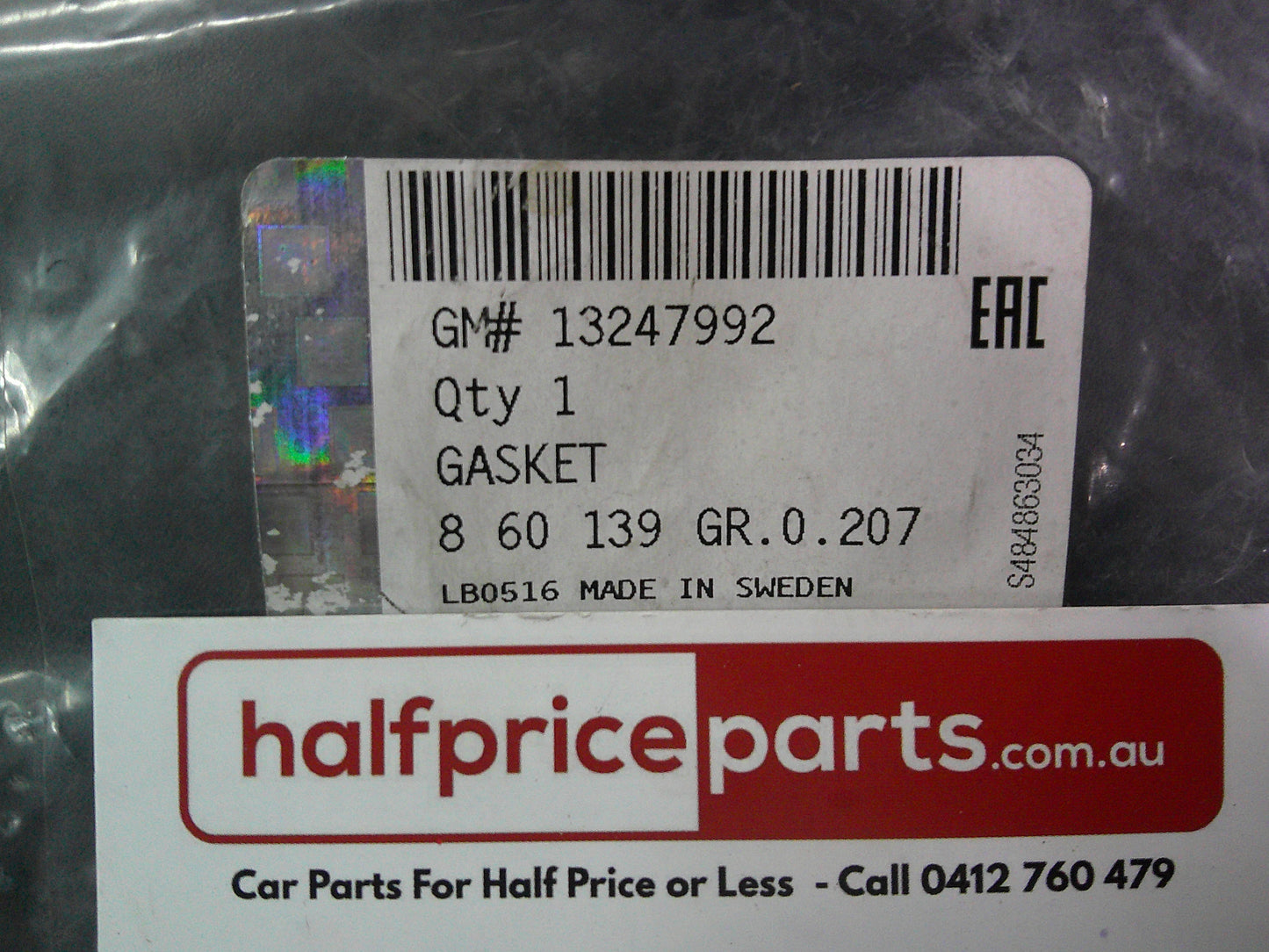 Holden JH Cruze Genuine Intercooler Inlet Air Hose Gasket New