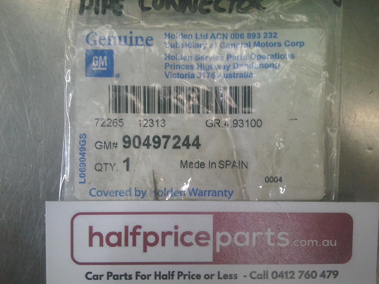 Holden TR Astra Genuine Pipe Connector - New Part
