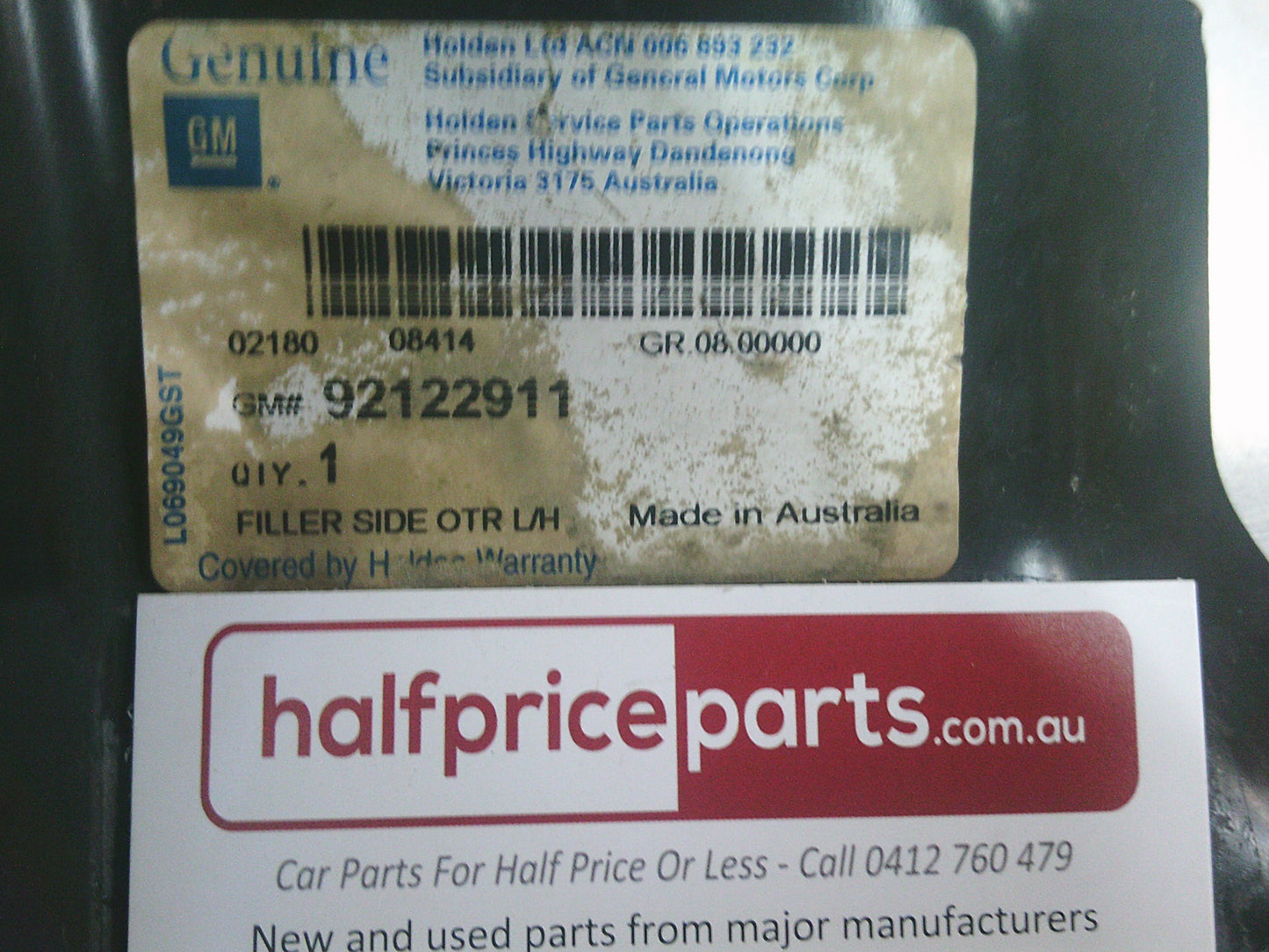 Holden Monaro Genuine Left Hand Quarter Panel Bracket - New Part