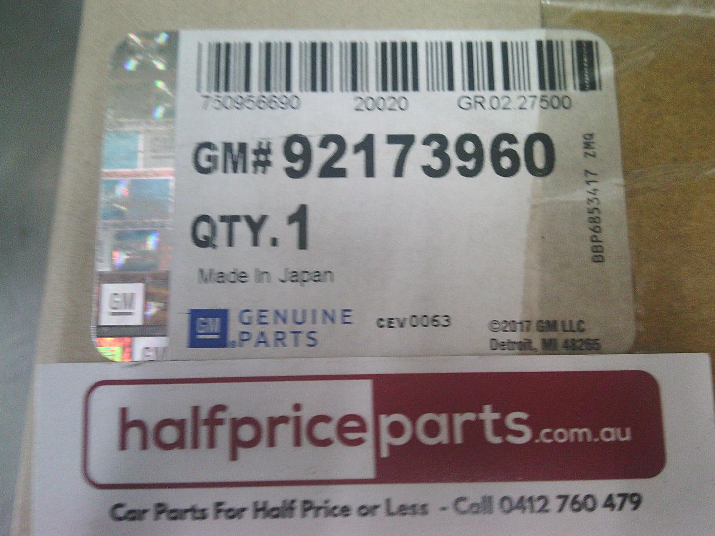 Holden VE Commodore/WM Statesman 3.6Ltr V6 SIDI Genuine Alternator 100 AMP New Part