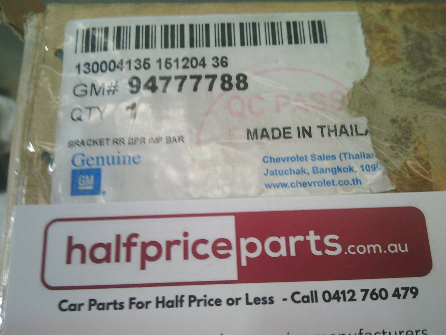 Holden RG Colorado Genuine Right Hand Rear Bumper Bracket New Part