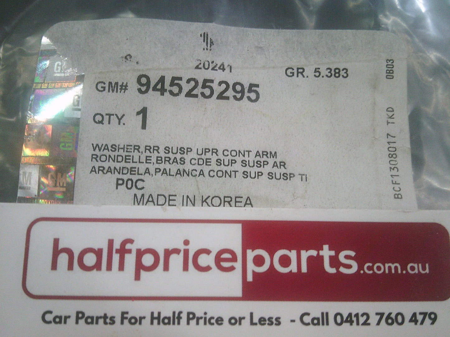 Holden CG Captiva Genuine Toe Adjuster Washer New Part