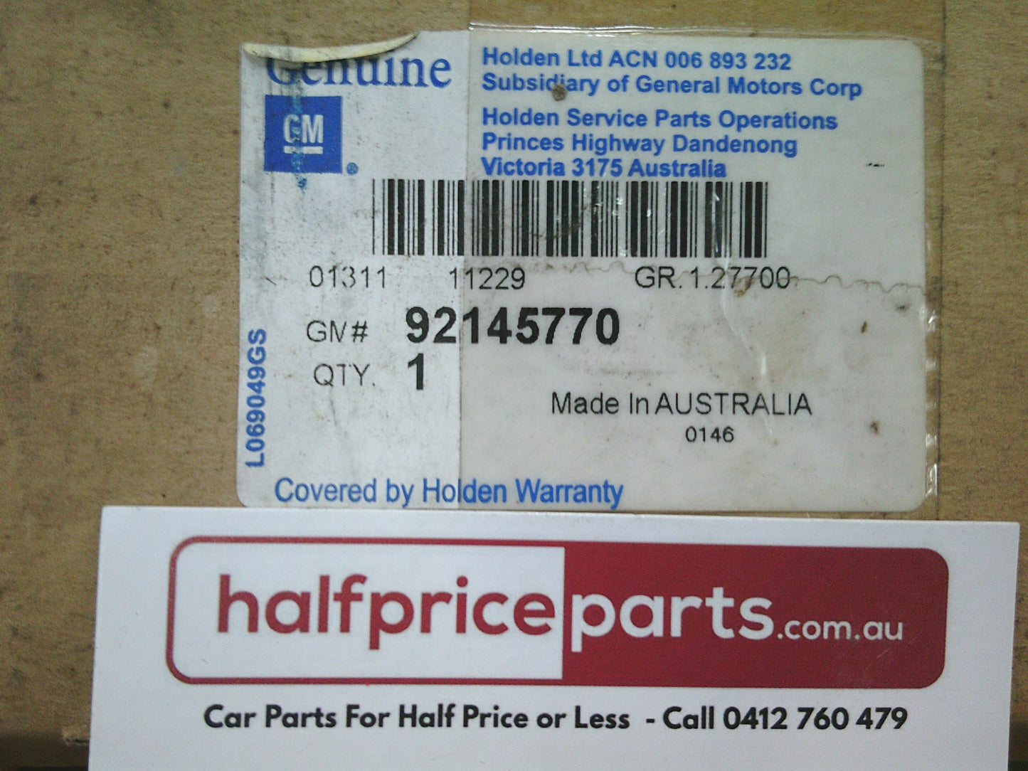 Holden VS/VT/VX/VY Commodore Genuine Thermo Fan Housing - New Part