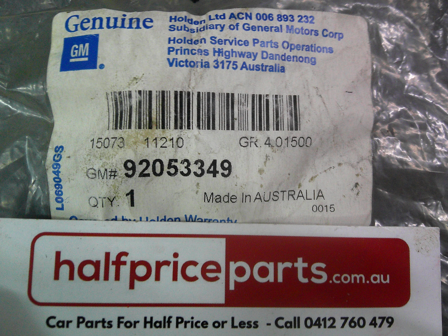 Holden VS/VT/VU/VX/VY Commodore Genuine Getrag Manual Inner Shifter Rubber New Part