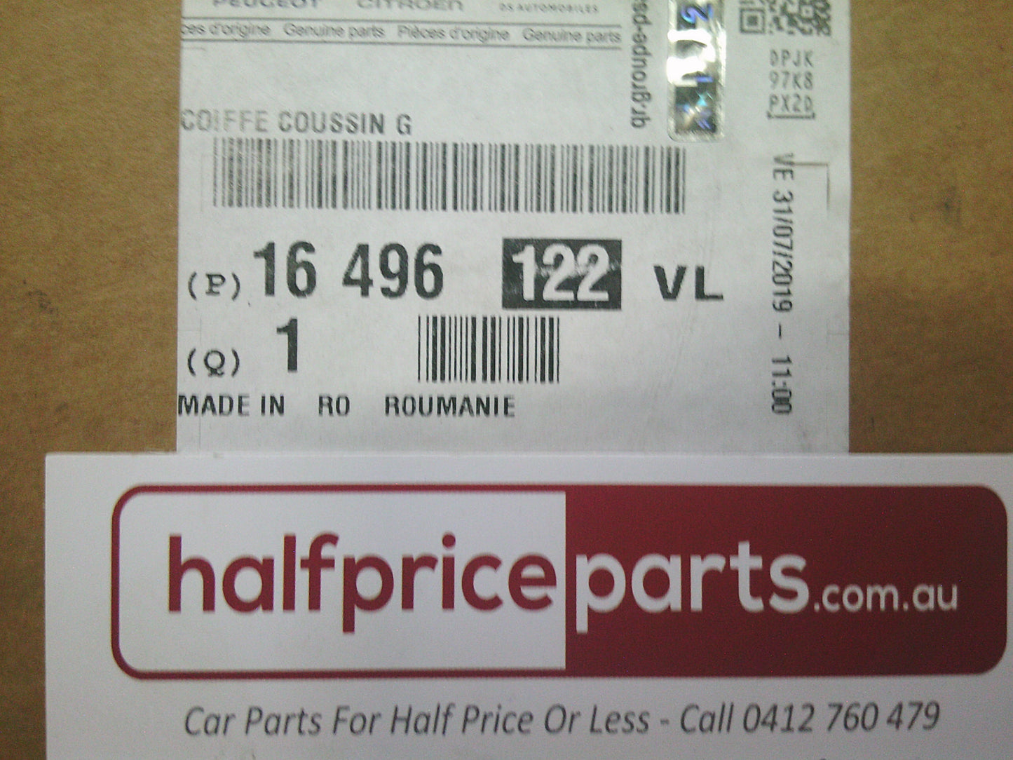 Citroen C3/ Peugeot Genuine Cushion Cap -New Part