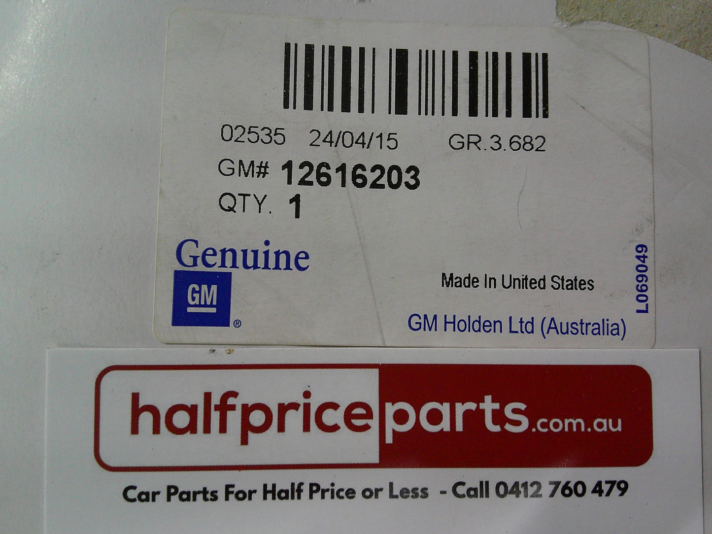 Holden VE Commodore/Berlina Genuine Oxygen Sensor (Post Catalytic Converter) New Part