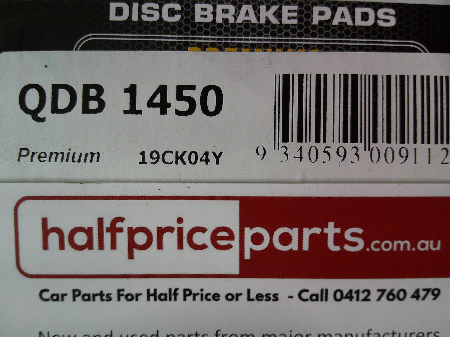 QFM Premium Front Break Pad Set Suits Nissan Pulsar N16/Mazda Familiar Van/Wagon New Part
