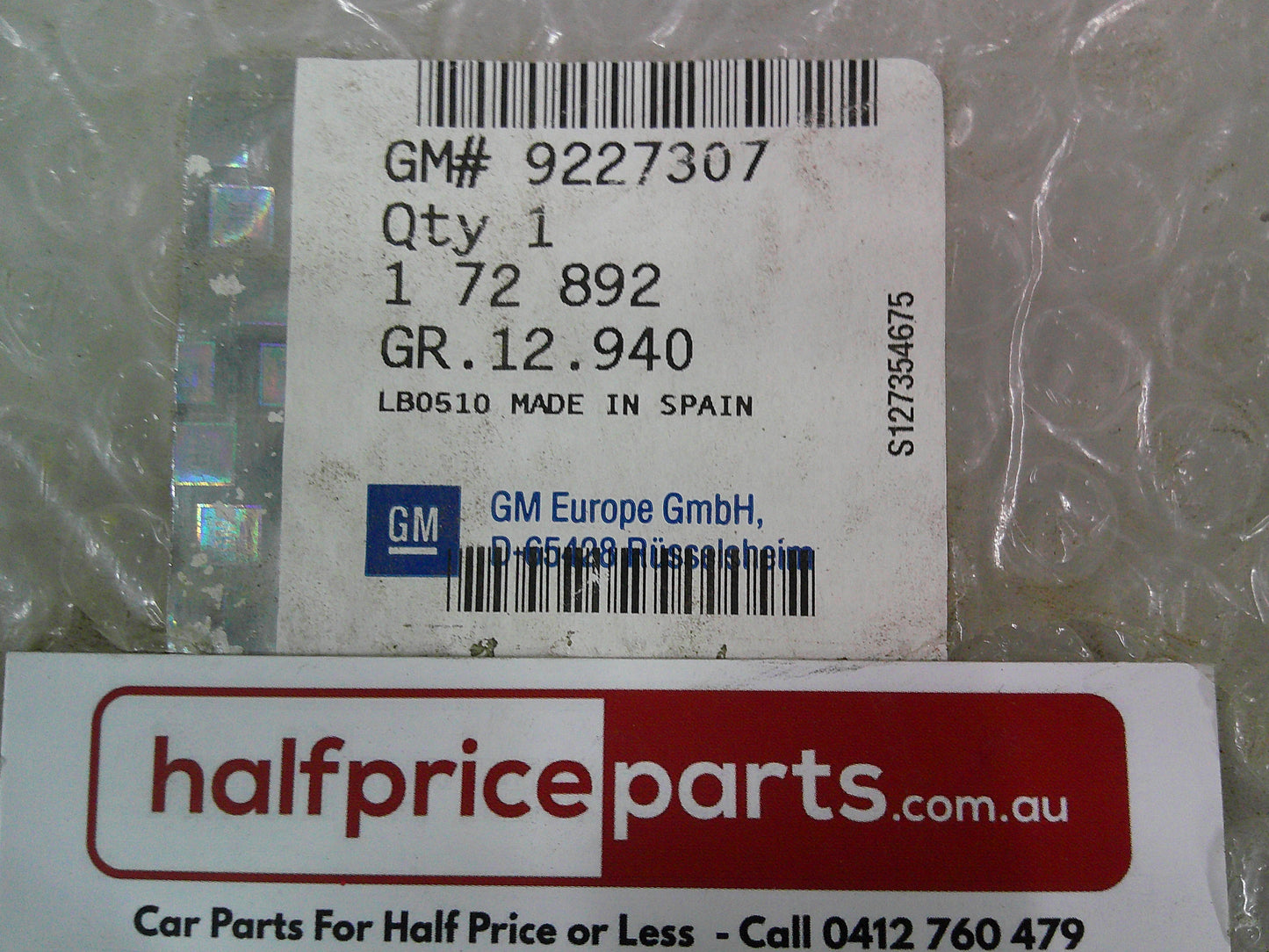 Holden XC Combo Genuine Left Hand Rear Wheel Flare (New Only) New Part
