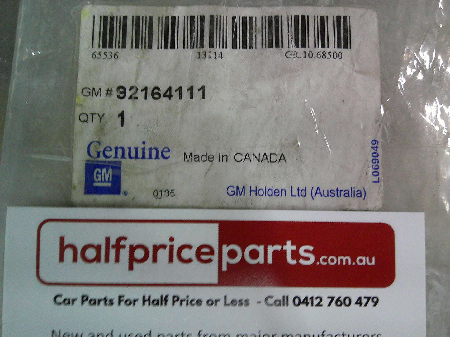 Holden WM Statesman/VE Commodore Genuine Front Drivers Side Door Glass Guide Channel New Part